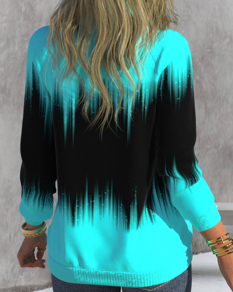 Mia™ | Pull à col montant avec motif dégradé