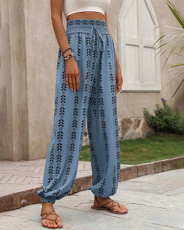 Bloomers Décontractés À Imprimé Géométrique