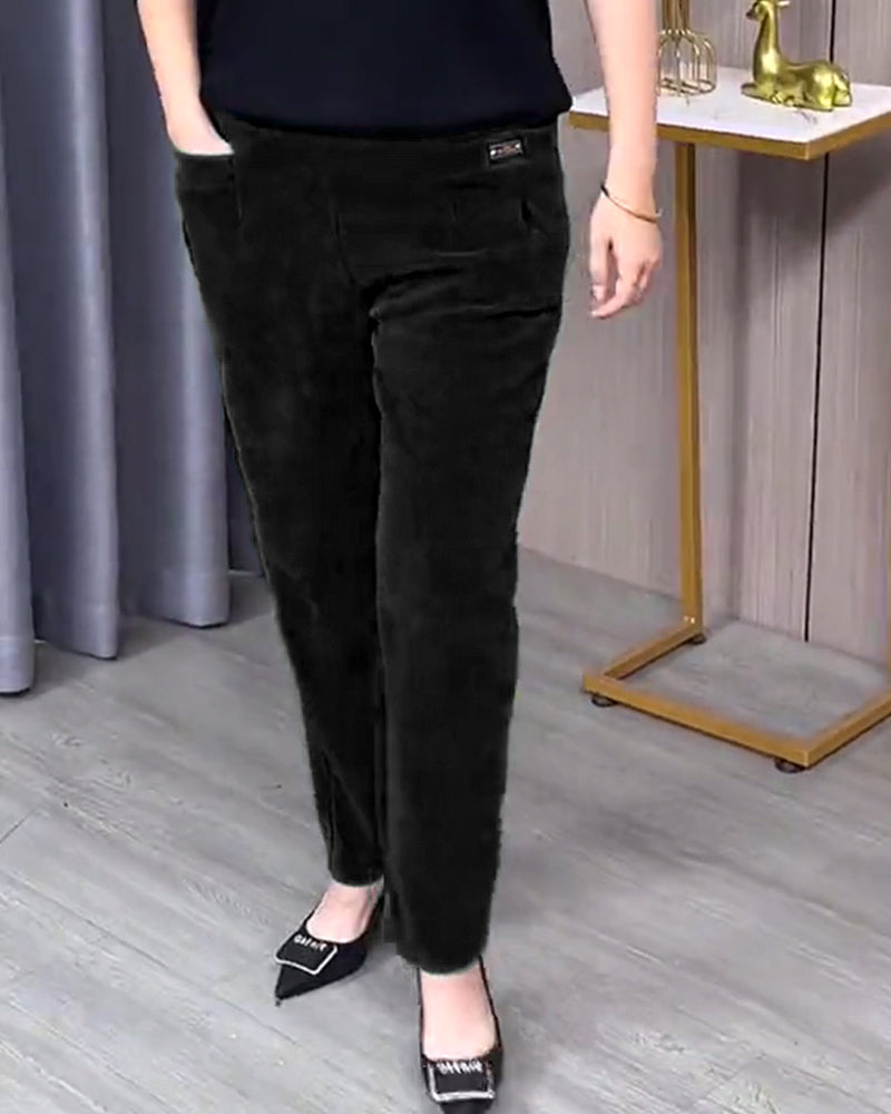 Pantalons Skinny Extensibles Unis