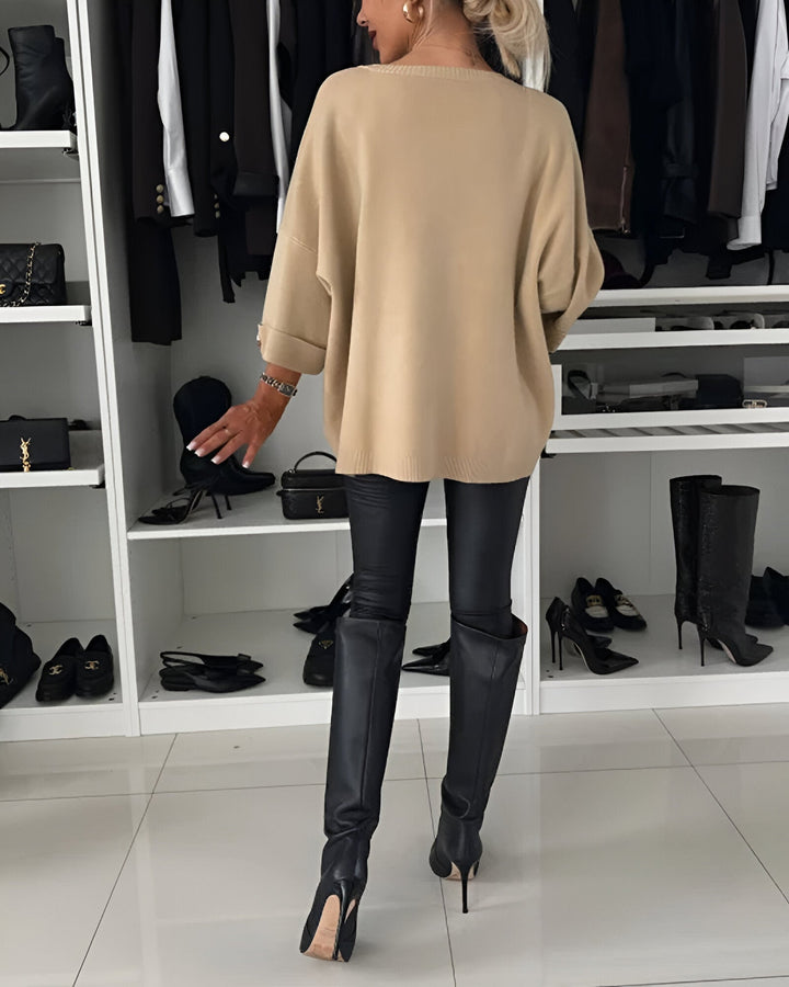 Lucie™ | Pull Doux avec Boutons