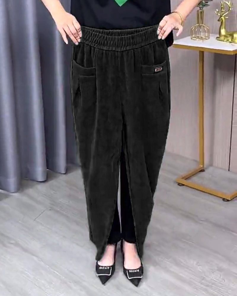 Pantalons Skinny Extensibles Unis