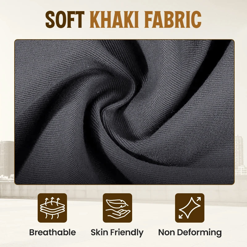 Pantalon Actif Khaki Pour Homme Avec Ceinture Extensible