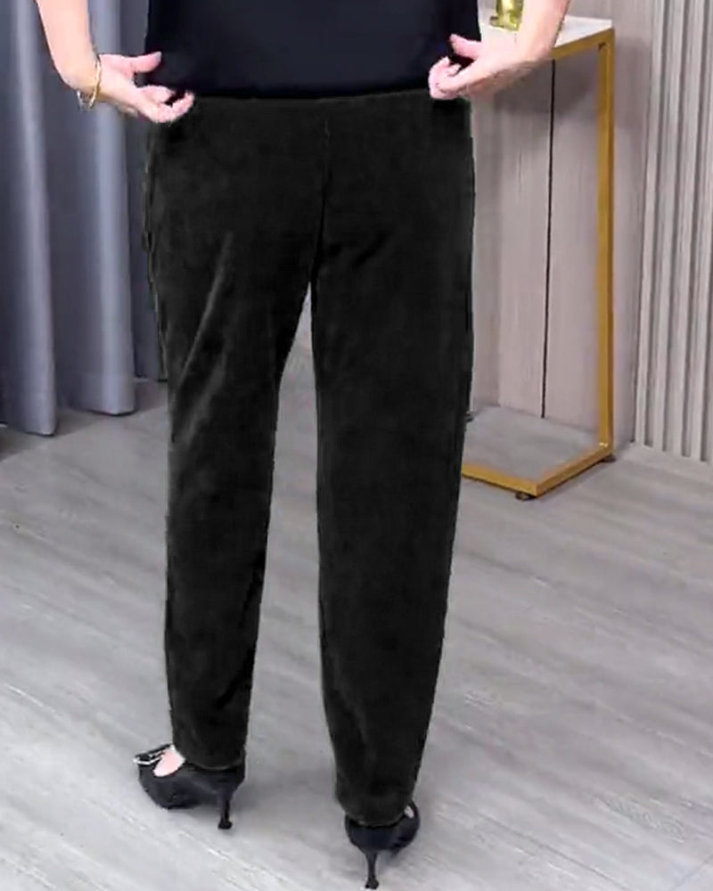 Pantalons Skinny Extensibles Unis