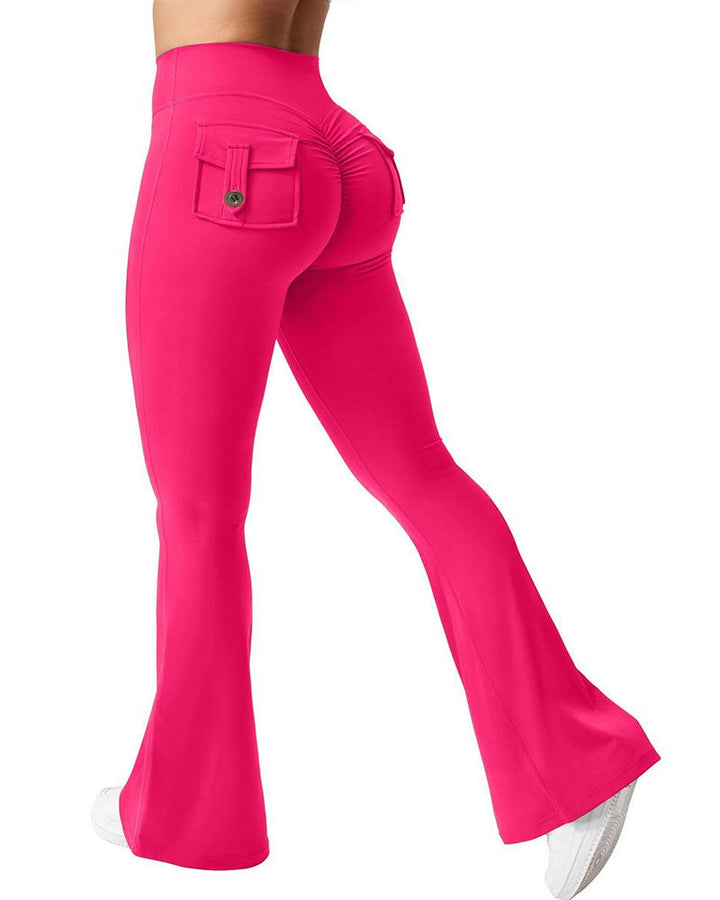 Pantalon De Yoga Évasé Élastique À Séchage Rapide