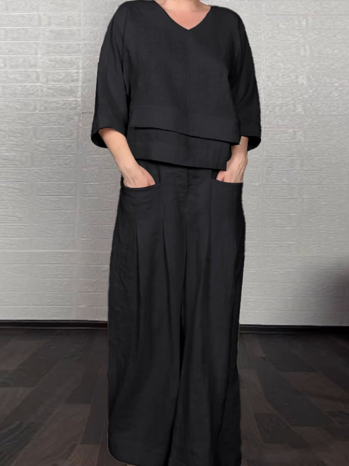 Renaya - Ensemble Casual en Coton et Lin