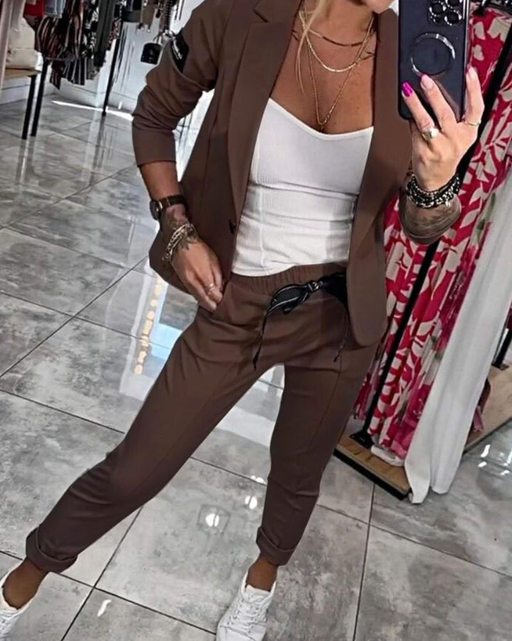 Malou - Ensemble Complet : Top, Veste et Pantalon