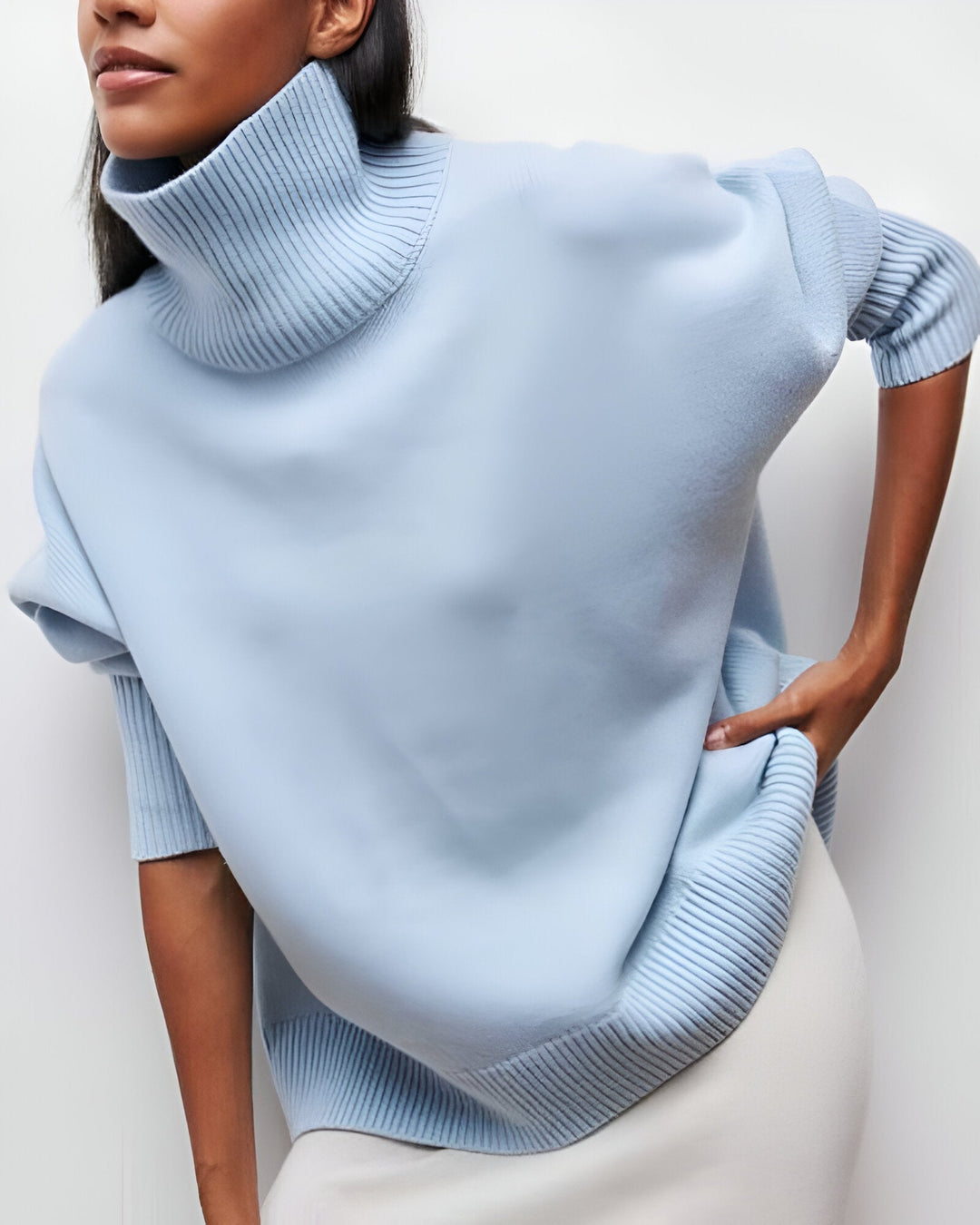 Liora™ | Pull Ample à Col Roulé