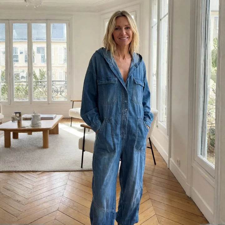 SELENA | COMBINAISON À MANCHES LONGUES AVEC CAPUCHE