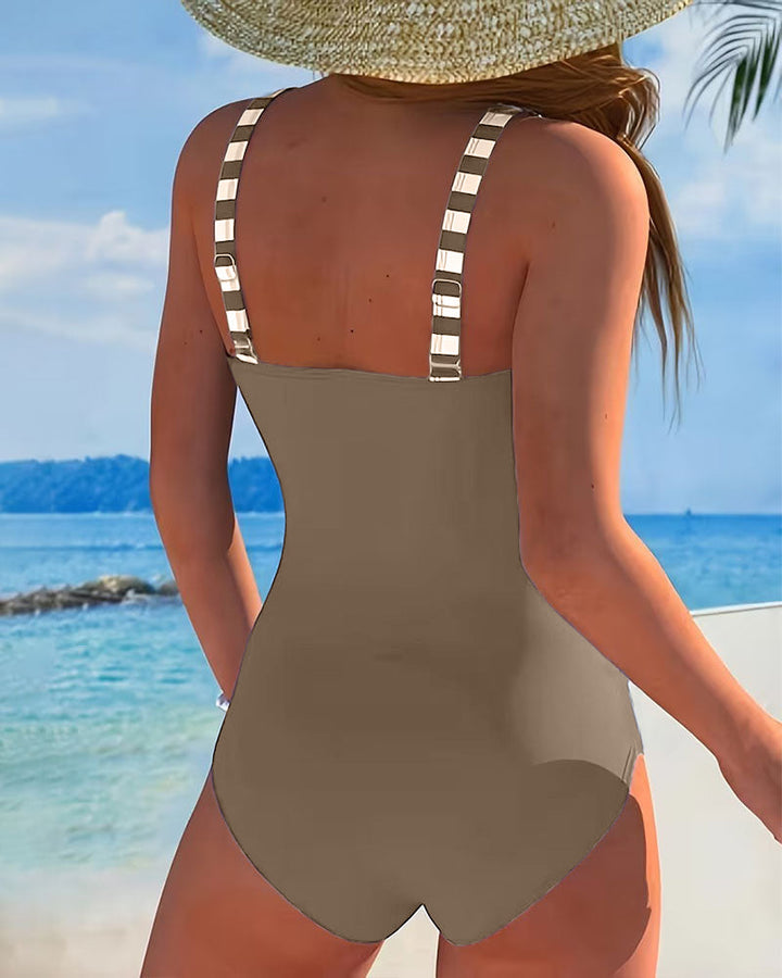 Romane | Maillot De Bain Une Pièce Rayé Color-Block