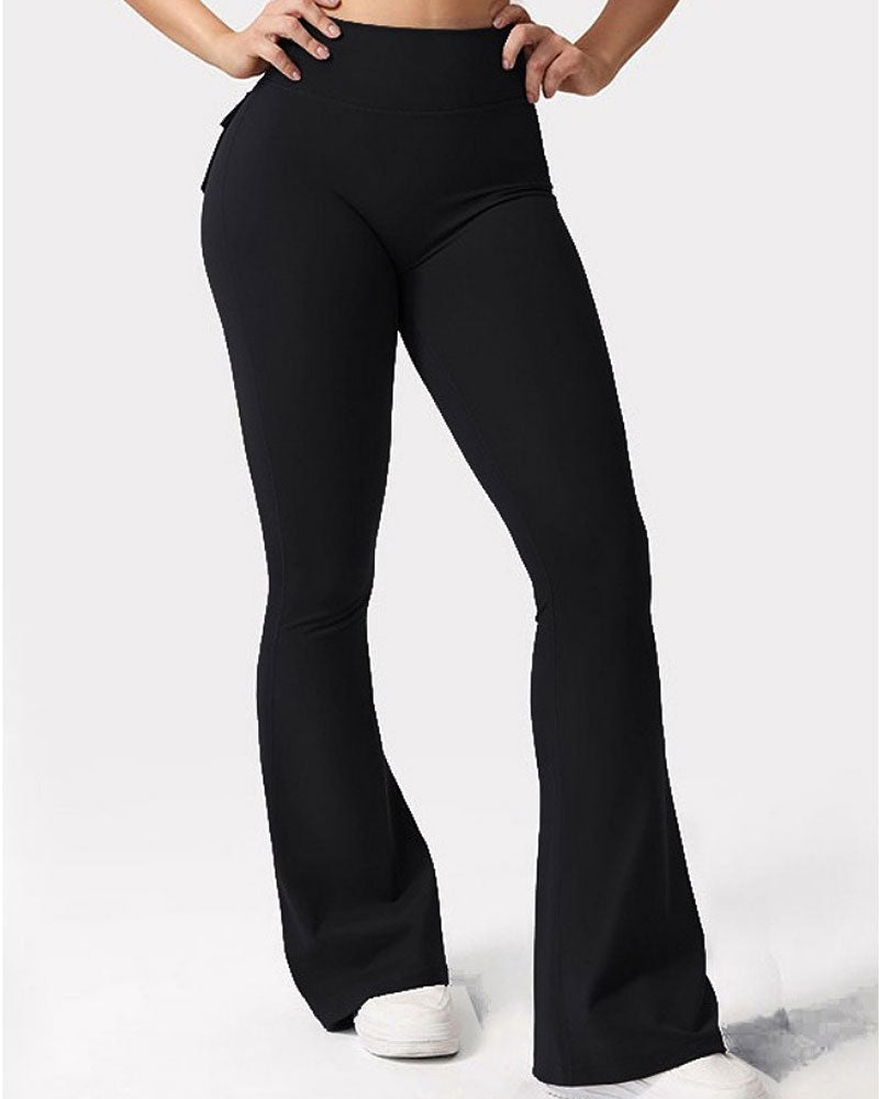 Pantalon De Yoga Évasé Élastique À Séchage Rapide