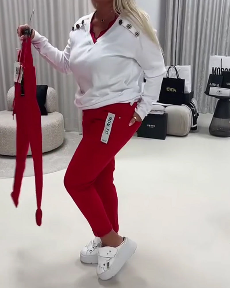 Pantalon Mode Élastique Cordon