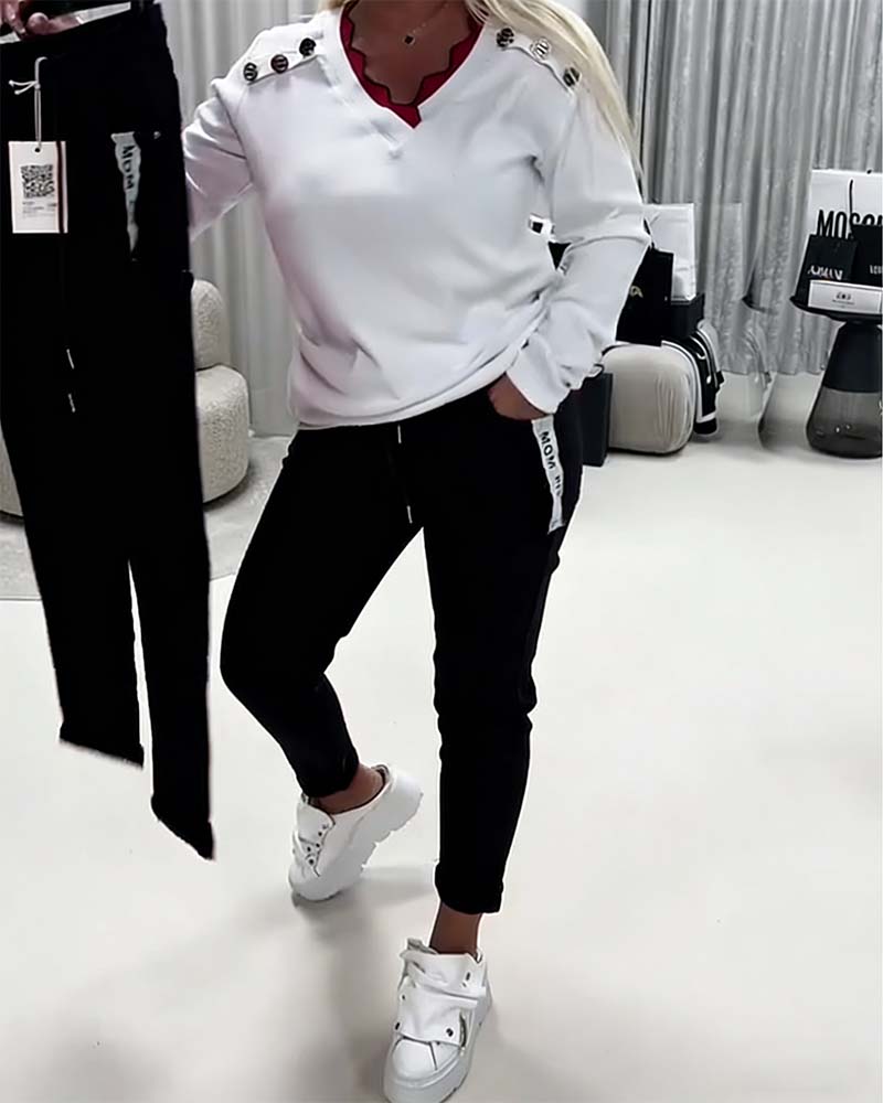 Pantalon Mode Élastique Cordon